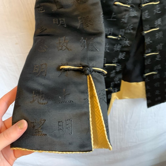 Womens fitted tradition Chinese Kimono Sz L - Picture 4 of 8